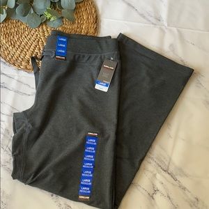NWT- Kirkland lounge stretch pants- Gray-Size L